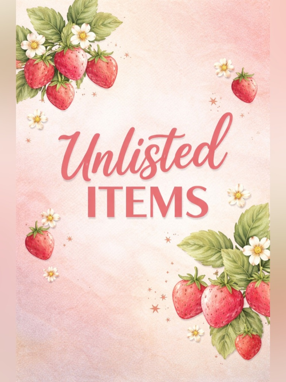 Unlisted items April 19th